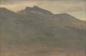 Rustig uitzicht op de bergen (White Mountains, New Hampshire) door Albert Bierstadt