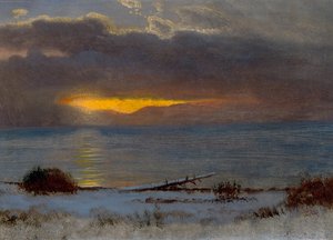 Zonsopgang op Lake Tahoe, Californië 1872