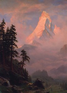 Zonsopgang op de Matterhorn, na 1875