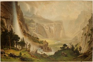 De koepels van Yosemite door Albert Bierstadt