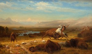 De Laatste van de Buffels, 1888 door Albert Bierstadt