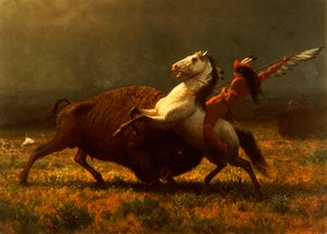 De Laatste van de Buffels, ca. 1888 door Albert Bierstadt