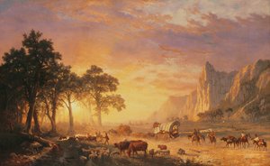 De Oregon Trail door Albert Bierstadt