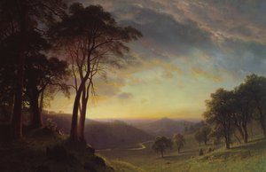 De Sacramento Rivier Vallei door Albert Bierstadt