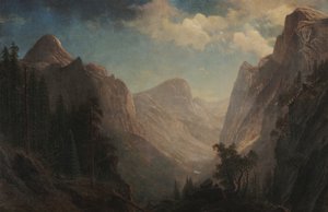 Uitzicht in de Yosemite Valley door Albert Bierstadt