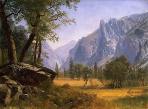 Yosemite Vallei door Albert Bierstadt