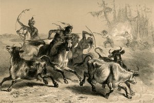 Indianen Plunderen Plantages in South Carolina, 1877