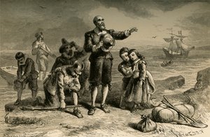 Landing van de pelgrims, 1877