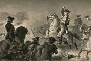 Washington bij Monmouth, 1877 door Albert Bobbett