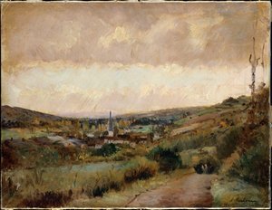 Laatste dagen van de herfst in Hondouville-sur-Iton door Albert Charles Lebourg