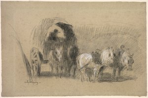 Een wagen van een molenaar, ca. 1895
