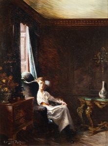 Lezen bij het raam, 1919