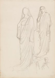 Aino Ackté als Alcestis, schets door Albert Edelfelt