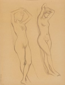 Naakt door Albert Edelfelt