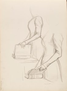 Camille Vallery-Radot, schets voor portret door Albert Edelfelt