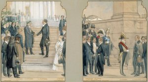 Jubileumdiploma-uitreiking, Inzending voor de wedstrijd door Albert Edelfelt