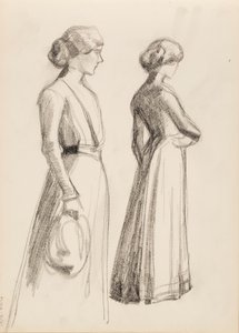 Twee vrouwelijke personages door Albert Edelfelt
