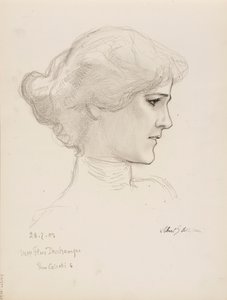 Mevrouw Flore Deschamps door Albert Edelfelt