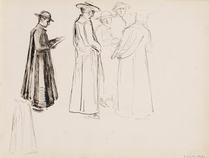 Geestelijken door Albert Edelfelt