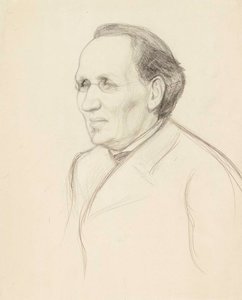 Portretstudie van professor Strömborg, buste door Albert Edelfelt