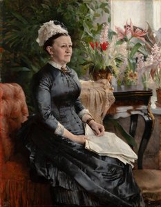 Portret van mevrouw Anna Sinebrychoff door Albert Edelfelt