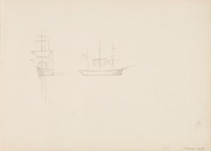 Zeilboten door Albert Edelfelt