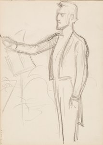 Robert Kajanus, schets voor portret door Albert Edelfelt