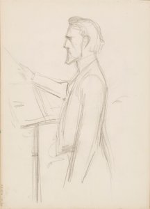 Robert Kajanus, schets voor portret door Albert Edelfelt