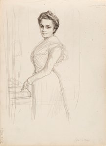 Camille Vallery-Radot, schets voor portret door Albert Edelfelt