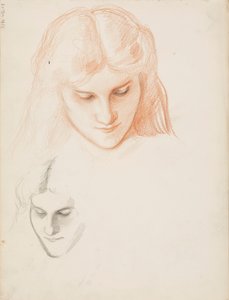 Het gezicht van een vrouw door Albert Edelfelt