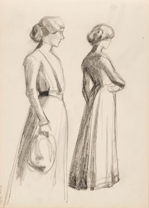 Twee vrouwelijke personages door Albert Edelfelt