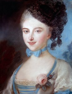 Portret van Laure Sallambier, moeder van Balzac door Albert Ernest Carrier Belleuse