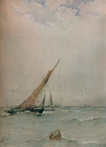 Harwich, Noordzeetrawlers door Albert Ernest Markes