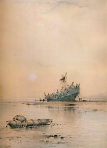 Laag tij bij Leigh, ca. 1899