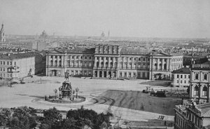 Het Mariinsky Paleis Marie Paleis op het Sint Isaacsplein in Sint-Petersburg, 1870s door Albert Felisch