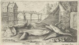 Alvers op een rivieroever door Albert Flamen