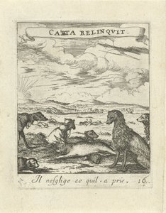 Landschap met honden