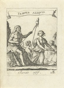 Spinnende Hercules door Albert Flamen
