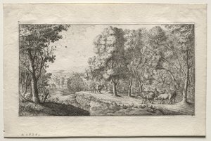 De Weg aan de Rand van het Bos door Albert Flamen