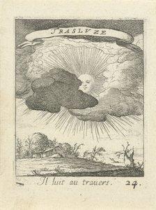Zon achter wolken