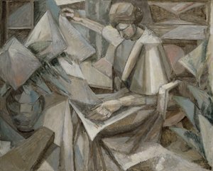Vrouw met Phlox door Albert Gleizes