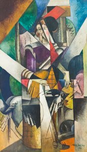 Vrouw met dieren (Madame Raymond Duchamp-Villon) door Albert Gleizes