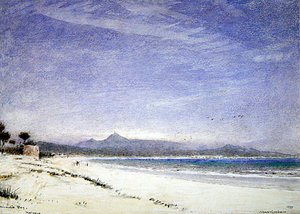Baai van Alcudia, Mallorca door Albert Goodwin