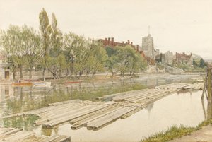 Allerheiligenkerk Maidstone door Albert Goodwin