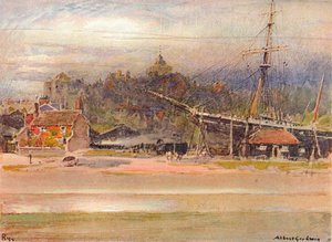 Scheepsbouwerswerf, Rye door Albert Goodwin