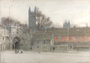 Canterbury door Albert Goodwin