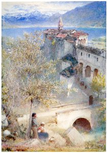 Locarno, Lago Maggiore, 1905 door Albert Goodwin