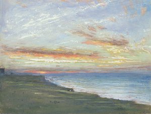 Kust van Norfolk door Albert Goodwin