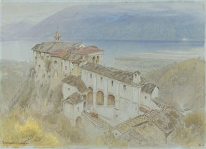 Het Klooster, Locarno door Albert Goodwin