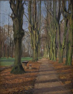Een laan in Søndermarken. Frederiksberg door Albert Gottschalk